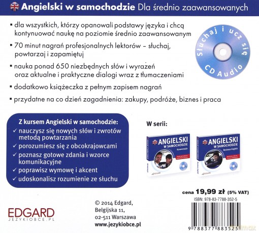 Angielski w samochodzie. Dla średnio zaawansowanych [CD]