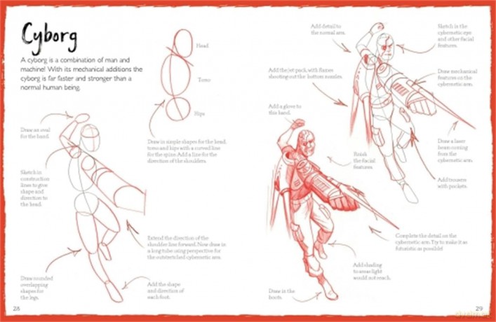 How To Draw Comic Book Heroes - Mark Bergin [KSIĄŻKA]