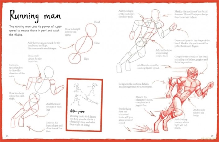 How To Draw Comic Book Heroes - Mark Bergin [KSIĄŻKA]