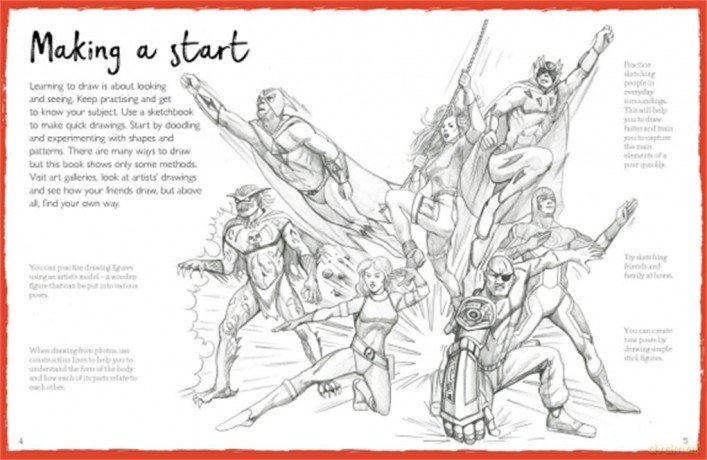 How To Draw Comic Book Heroes - Mark Bergin [KSIĄŻKA]