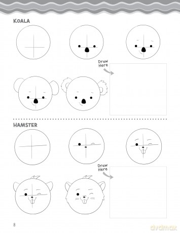How to Draw Everything Cute for Kids: 365 Animals, Foods, People, and More to Draw Step by Step! - Christopher Hart [KSIĄŻKA]