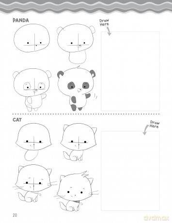 How to Draw Everything Cute for Kids: 365 Animals, Foods, People, and More to Draw Step by Step! - Christopher Hart [KSIĄŻKA]