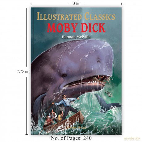 Illustrated Classics - Moby Dick: Abridged Novels With Review Questions - Wonder Books [KSIĄŻKA]