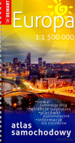Atlas samochodowy EUROPA 1:1 500 000 SPIRALA