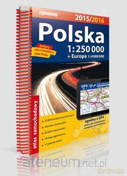 Atlas samochodowy Polska 1:250000 2015/2016 [KSIĄŻKA]