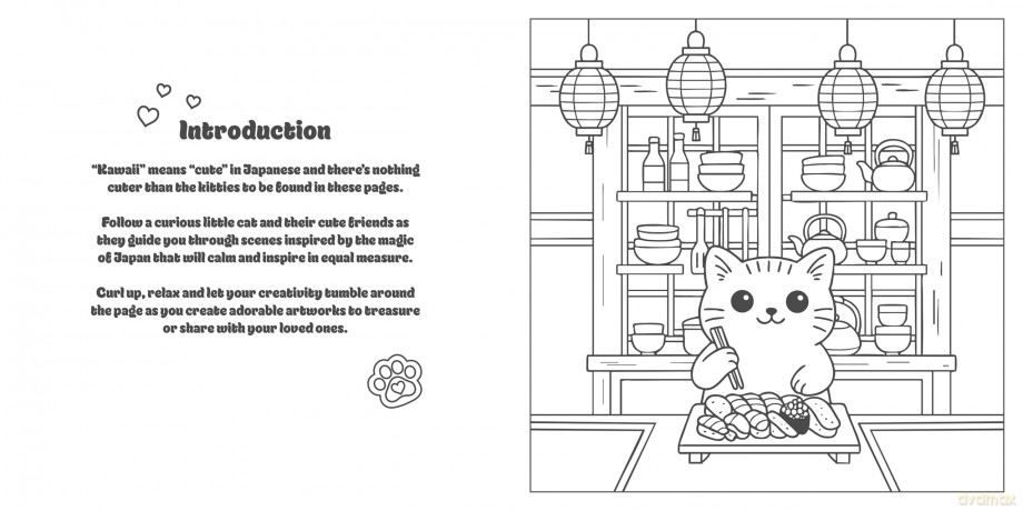Ja-purr-nese Cats: A cozy, cute kitty colouring book of Japanese cats [KSIĄŻKA]