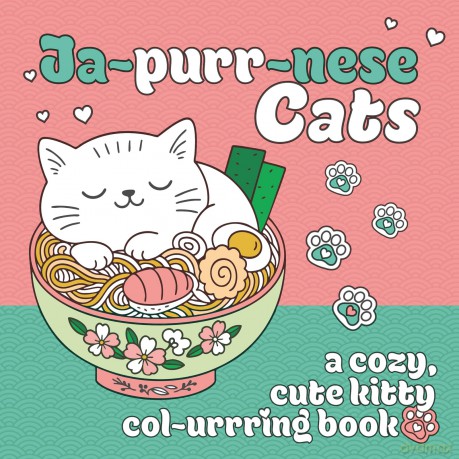 Ja-purr-nese Cats: A cozy, cute kitty colouring book of Japanese cats [KSIĄŻKA]