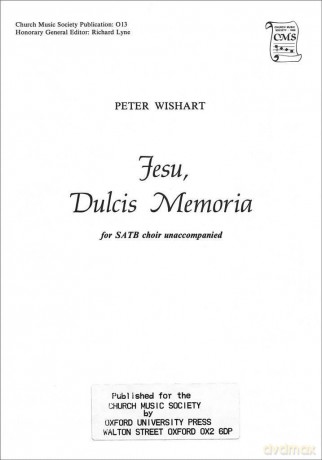 Jesu, Dulcis Memoria: Vocal score (Church Music Society publications) - Peter Wishart [KSIĄŻKA]