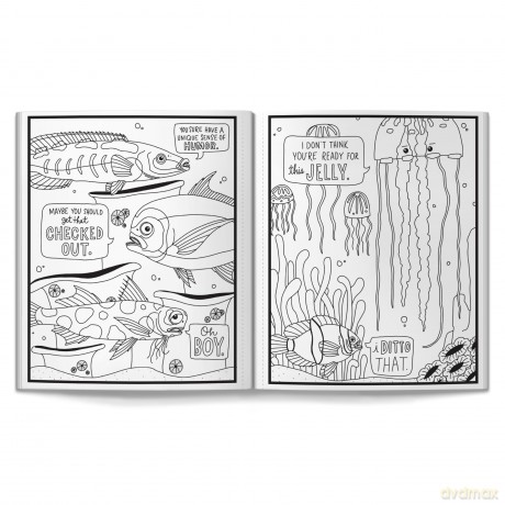 Judgy Fish Coloring Book - Brass Monkey [KSIĄŻKA]