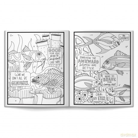 Judgy Fish Coloring Book - Brass Monkey [KSIĄŻKA]