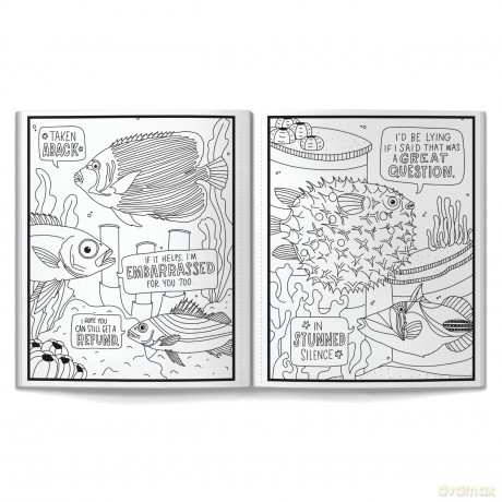 Judgy Fish Coloring Book - Brass Monkey [KSIĄŻKA]
