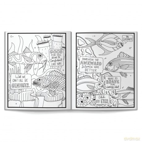 Judgy Fish Coloring Book - Brass Monkey [KSIĄŻKA]