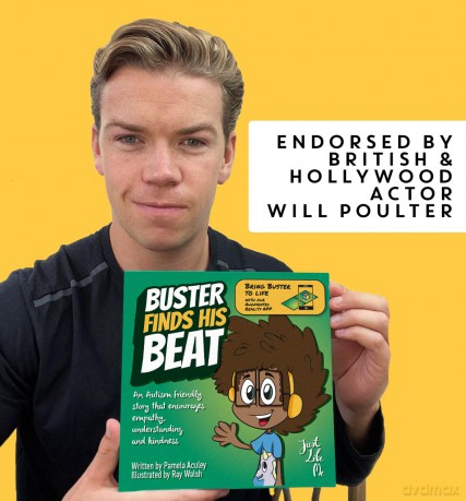 Just Like Me Books - Buster Finds His Beat - Augmented Reality Book - Free App - Make the story come to life - Interactive book - Inclusive story - Pamela Aculey [KSIĄŻKA]
