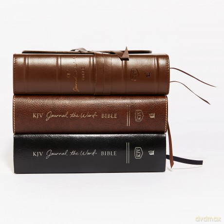 KJV Large Print Bible, Journal the Word, Reflect, Journal or Create Art Next to Your Favorite Verses (Green Cloth Over Board, Red Letter, Comfort Print: King James Version) [KSIĄŻKA]