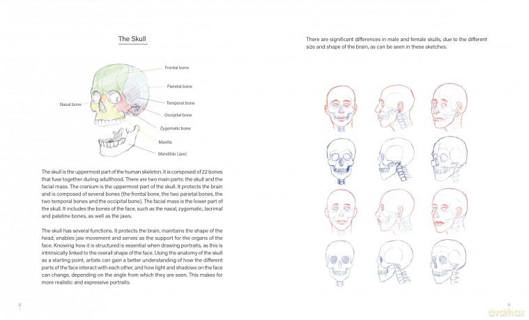 Learn To Draw Faces With 50 Models (Step by Step Guides to Drawing) - Niels Roman [KSIĄŻKA]