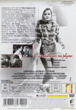 Ostatni seans filmowy wersja reżyserska [DVD]