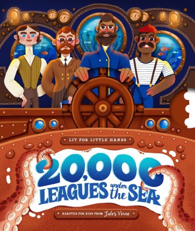 Lit for Little Hands: 20,000 Leagues Under the Sea: An Interactive Board Book Adapting the Classic for Kids - Jules Verne [KSIĄŻKA]