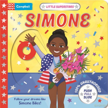 Little Superstars: Simone: A push, pull, slide book about your favourite gymnast! (Little Superstars - Campbell, 5) - Campbell Books [KSIĄŻKA]