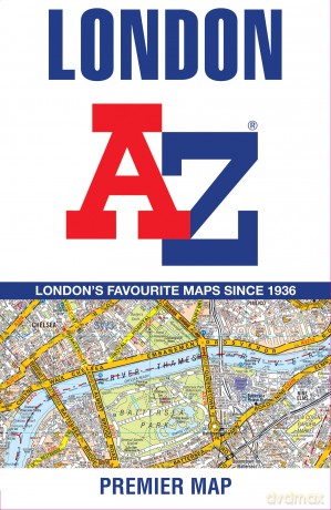 London A-Z Premier Map: Navigate London with ease [KSIĄŻKA]