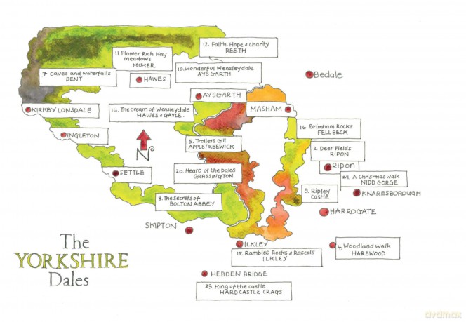 Lovely walks that end with coffee and cake in Yorkshire: an artisan's guide to lovely walks (and cake) throughout the year - Julie Dodsworth [KSIĄŻKA]