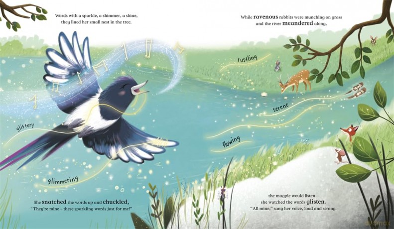 Magpie and the Sparkling Words: A heartening rhyming story packed with new vocabulary for children! - Lucy Rowland [KSIĄŻKA]