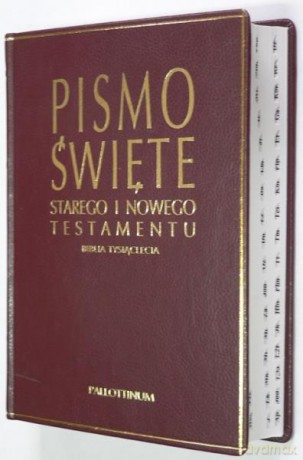Biblia Tysiąclecia - opr. skórzana z nacięciami [KSIĄŻKA]
