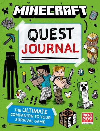 Minecraft Quest Journal: Official illustrated children's Minecraft game creative diary and tick list. The perfect gift for kids aged 6, 7, 8, 9 and 10! New for 2026 - Mojang Ab [KSIĄŻKA]