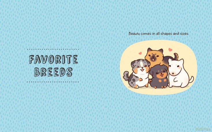 Mini Kawaii Doggies: Learn to Draw Over 100 Adorable Pups in All Their Glory (Kawaii Doodle) - Olive Yong [KOMIKS]