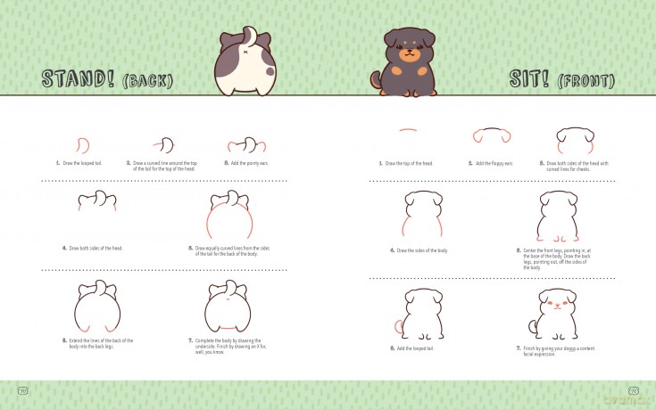 Mini Kawaii Doggies: Learn to Draw Over 100 Adorable Pups in All Their Glory (Kawaii Doodle) - Olive Yong [KOMIKS]