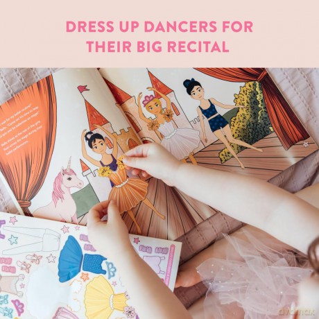 My Fancy Sticker Storybook: Dance Recital: 350+ Reusable Dress-up Sticker Book for Kids Ages 5-8: 2 (Sticker Activity Book Series) - Ali Koch [KSIĄŻKA]