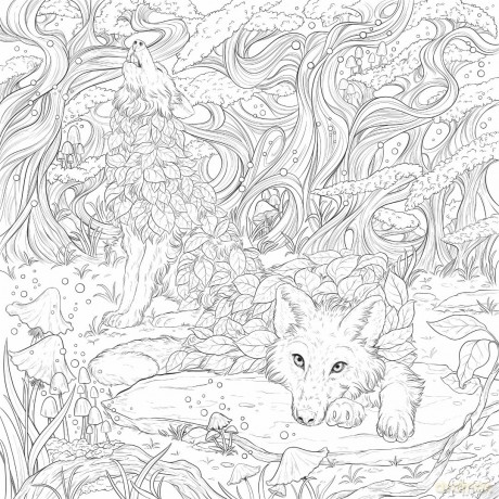 Mythographic Colour and Discover: Fantasy Forest: An Artist's Colouring Book of Woodland Spirits - Fabiana Attanasio [KSIĄŻKA]