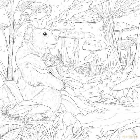 Mythographic Colour and Discover: Fantasy Forest: An Artist's Colouring Book of Woodland Spirits - Fabiana Attanasio [KSIĄŻKA]