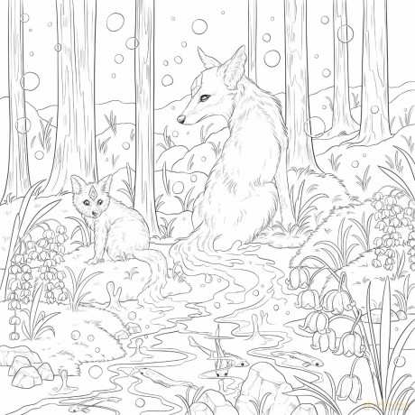 Mythographic Colour and Discover: Fantasy Forest: An Artist's Colouring Book of Woodland Spirits - Fabiana Attanasio [KSIĄŻKA]