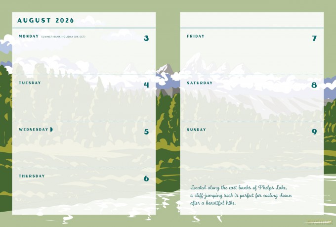National Parks 2027 Weekly Planner: July 2026 - December 2027 - Rock Point (Ed) [KSIĄŻKA]