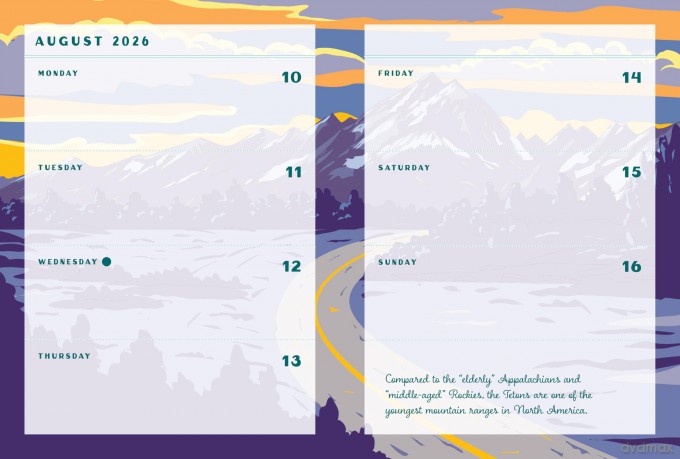 National Parks 2027 Weekly Planner: July 2026 - December 2027 - Rock Point (Ed) [KSIĄŻKA]