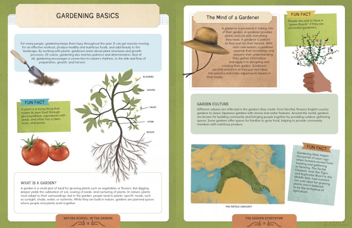 Nature School: In the Garden: Lessons and Activities to Cultivate Children's Connection to the Natural World - S Et Al Hathaway [KSIĄŻKA]