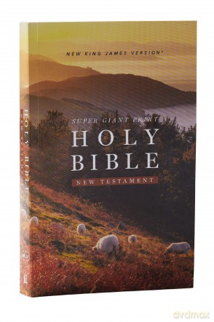 NKJV Super Giant Print New Testament, Softcover, Red Letter, Comfort Print [KSIĄŻKA]