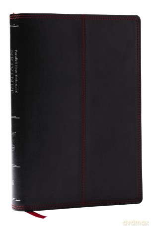 NKJV-NET Parallel New Testament with NET Translators' Notes, Black Leathersoft, Red Letter, Comfort Print: Unparalleled Insights with over 16,000 Translator Notes [KSIĄŻKA]