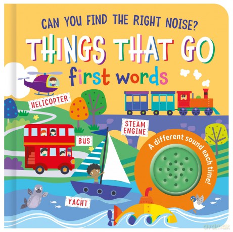 North Parade Publishing Things That Go Sound Book, First Words Transport Book with Button Sounds, Ages 3-7 Years [KSIĄŻKA]