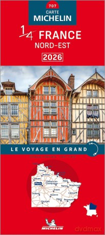 Northeastern France 2026 - Michelin National Map 707 - Michelin [KSIĄŻKA]