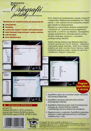 Błyskawiczny kurs ortografii polskiej z elementami interpunkcji [PROGRAM PC]