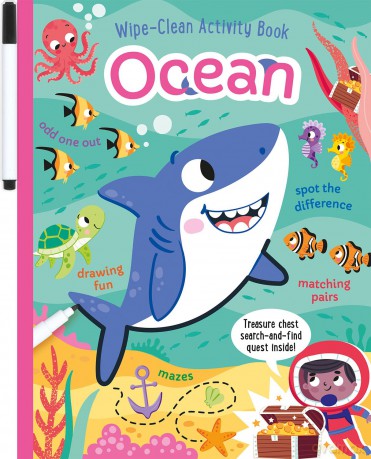 Ocean: Wipe-clean activity book with puzzles and drawing fun - Will Putnam [KSIĄŻKA]