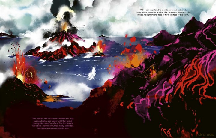 Once Upon a Planet: The story of Earth from stardust to our first steps (Illustrated History of Humankind) - Pierrick Graviou [KSIĄŻKA]