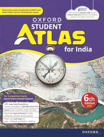 Oxford Student Atlas for India - Oup India [KSIĄŻKA]