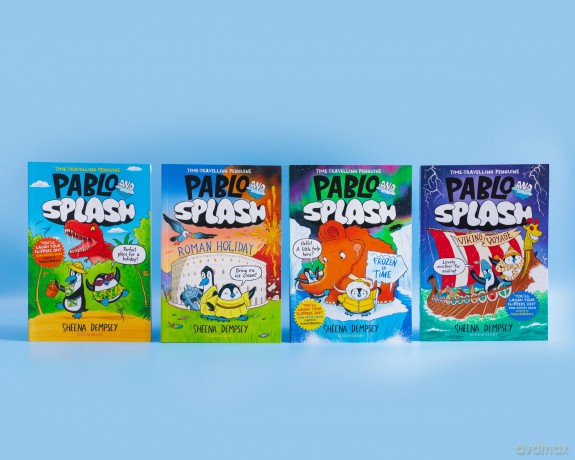 Pablo and Splash: Viking Voyage: The hilarious NEW kids' graphic novel in the series about time-travelling penguins - Sheena Dempsey [KSIĄŻKA]