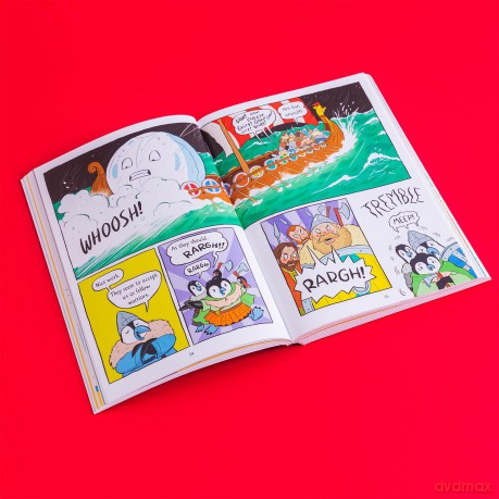 Pablo and Splash: Viking Voyage: The hilarious NEW kids' graphic novel in the series about time-travelling penguins - Sheena Dempsey [KSIĄŻKA]