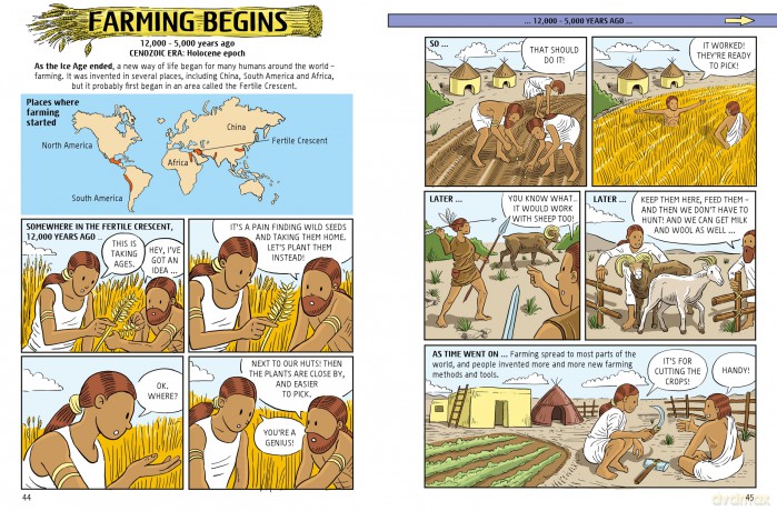 Part 2 From Dinosaurs to Now (A Comic Strip History of Planet Earth) - Anna Claybourne [KSIĄŻKA]