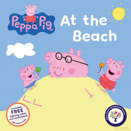 Peppa Pig: At The Beach - A Symbolised Picture Book (Peppa Pig Symbolised Stories) [KSIĄŻKA]