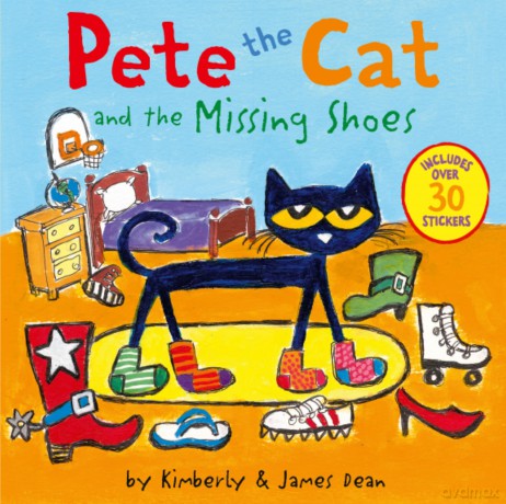 Pete the Cat and the Missing Shoes: Includes Over 30 Stickers - Dean James [KSIĄŻKA]