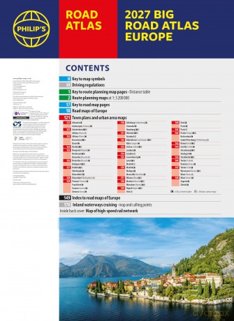 Philip's 2027 Big Road Atlas of Europe: Easy-read mapping A3 Spiral edition (Philip's Road Atlases) - Philips Maps [KSIĄŻKA]
